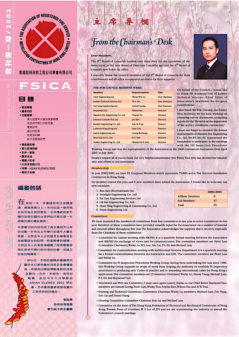 Fsica Newsletter 2002 Issue 01 Cover