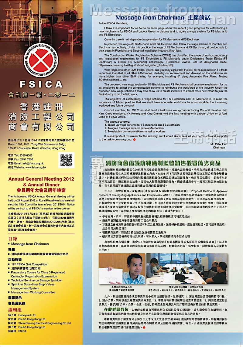 Fsica Newsletter 2012 Issue 01 Cover