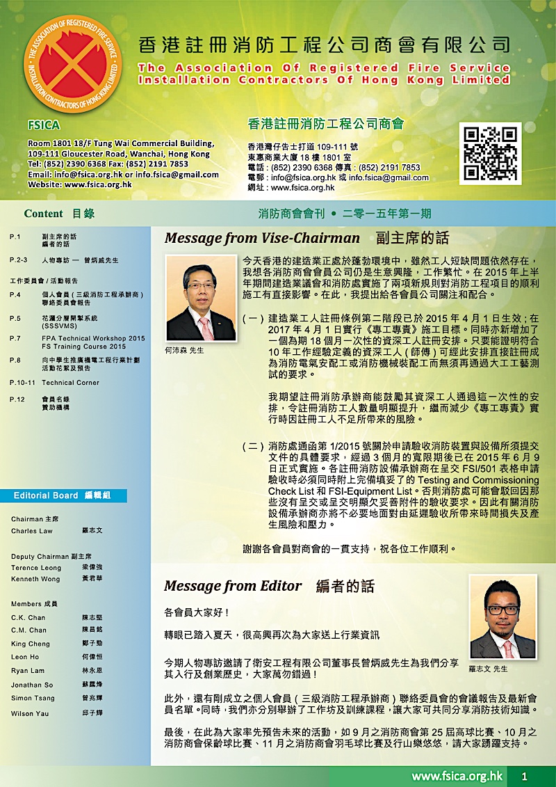 Fsica Newsletter 2015 Issue 01 Cover