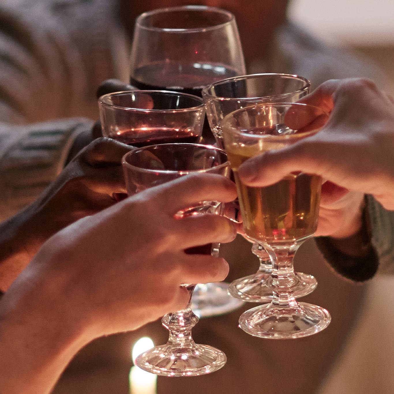 People Celebrating At The Table